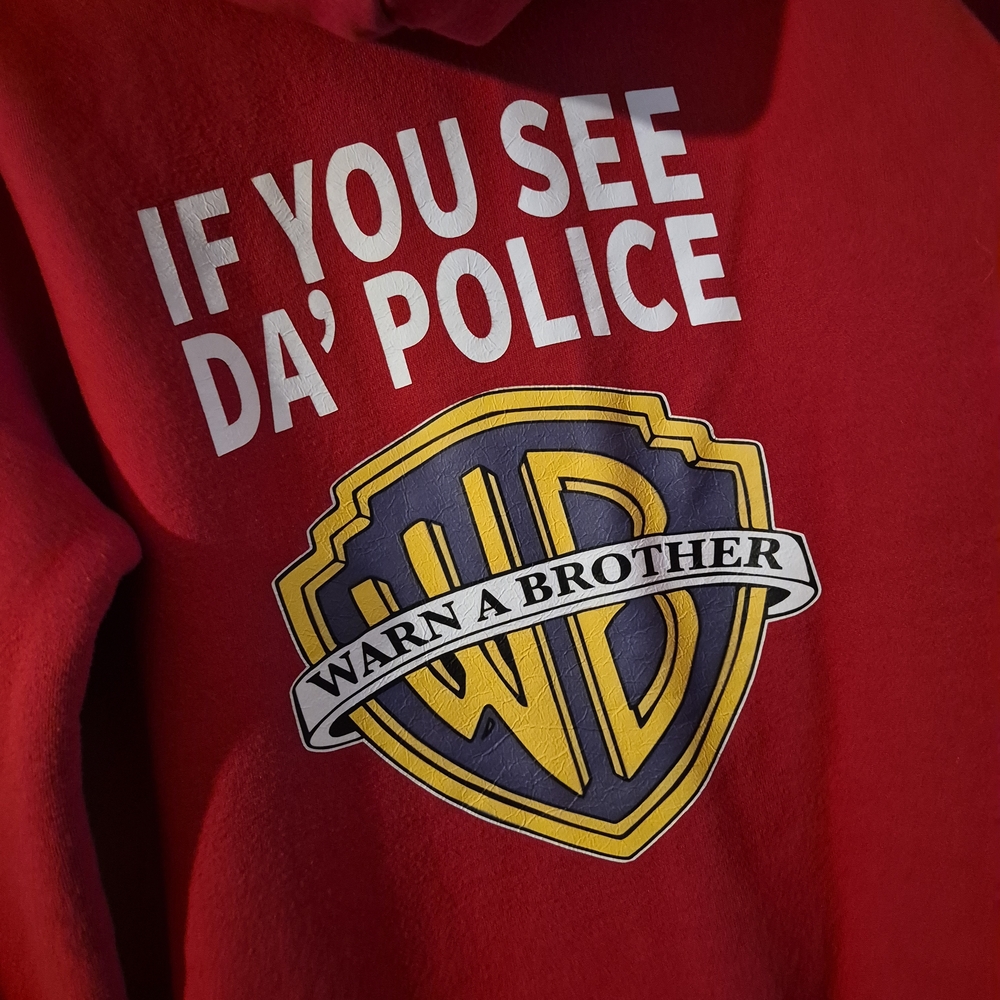 Red Graphic Hoodie with Bold Print